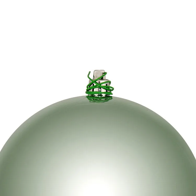 10" Frosty Mint Shiny Ball Ornament