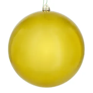 10" Medallion Gold Candy Ball Ornament