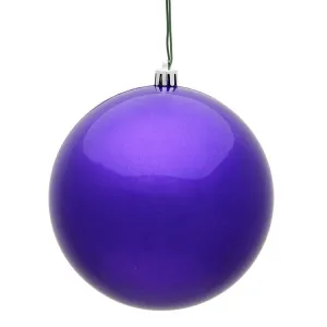 12" Purple Candy Ball Ornament