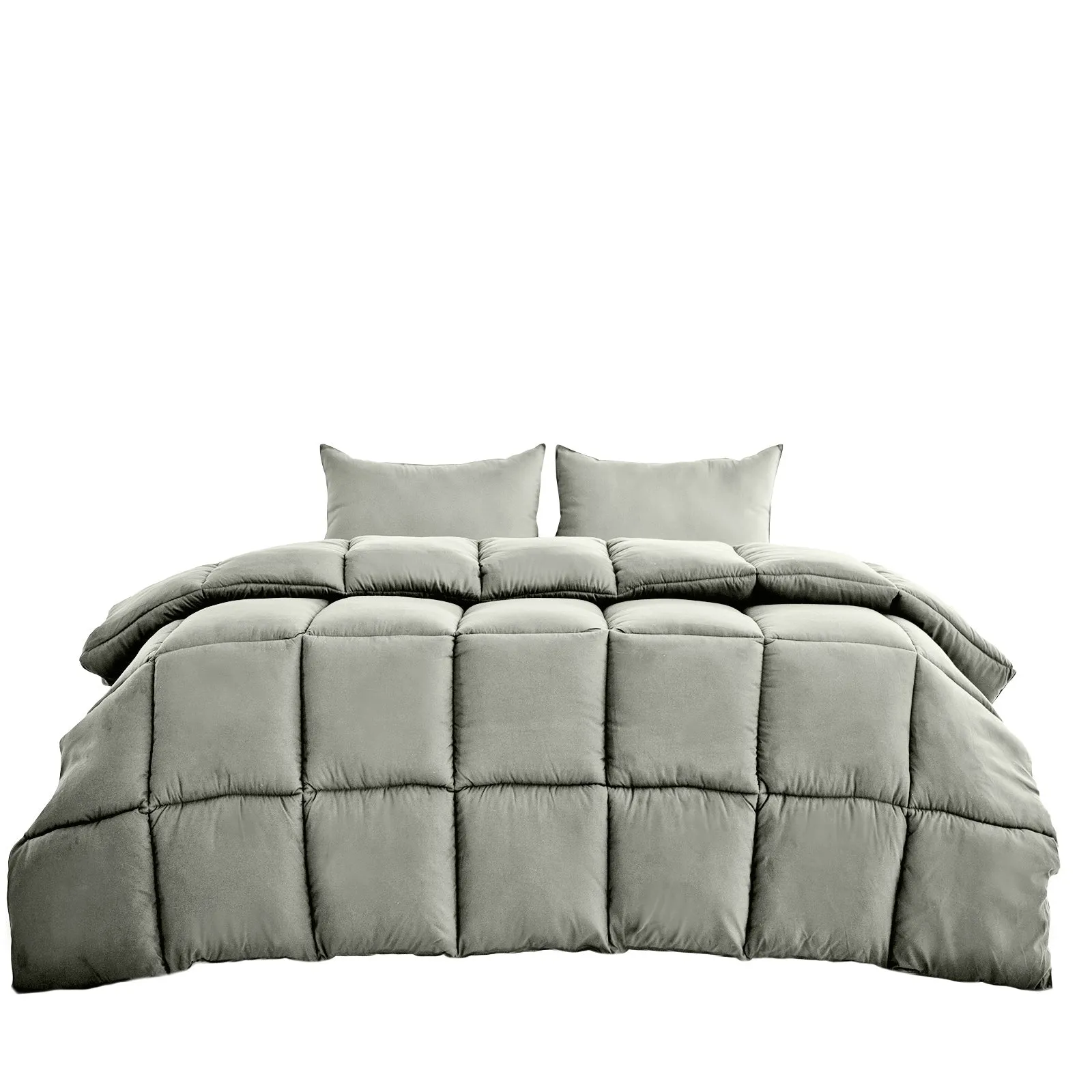 350GSM Charcoal Bamboo Quilt | Luxury Bedding | Duvet | All Seasons | Double | Charcoal