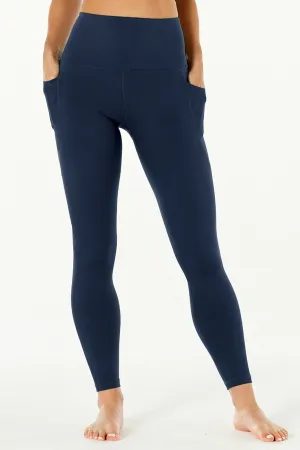 7/8 Sculpting High Waisted Pocket Legging Navy