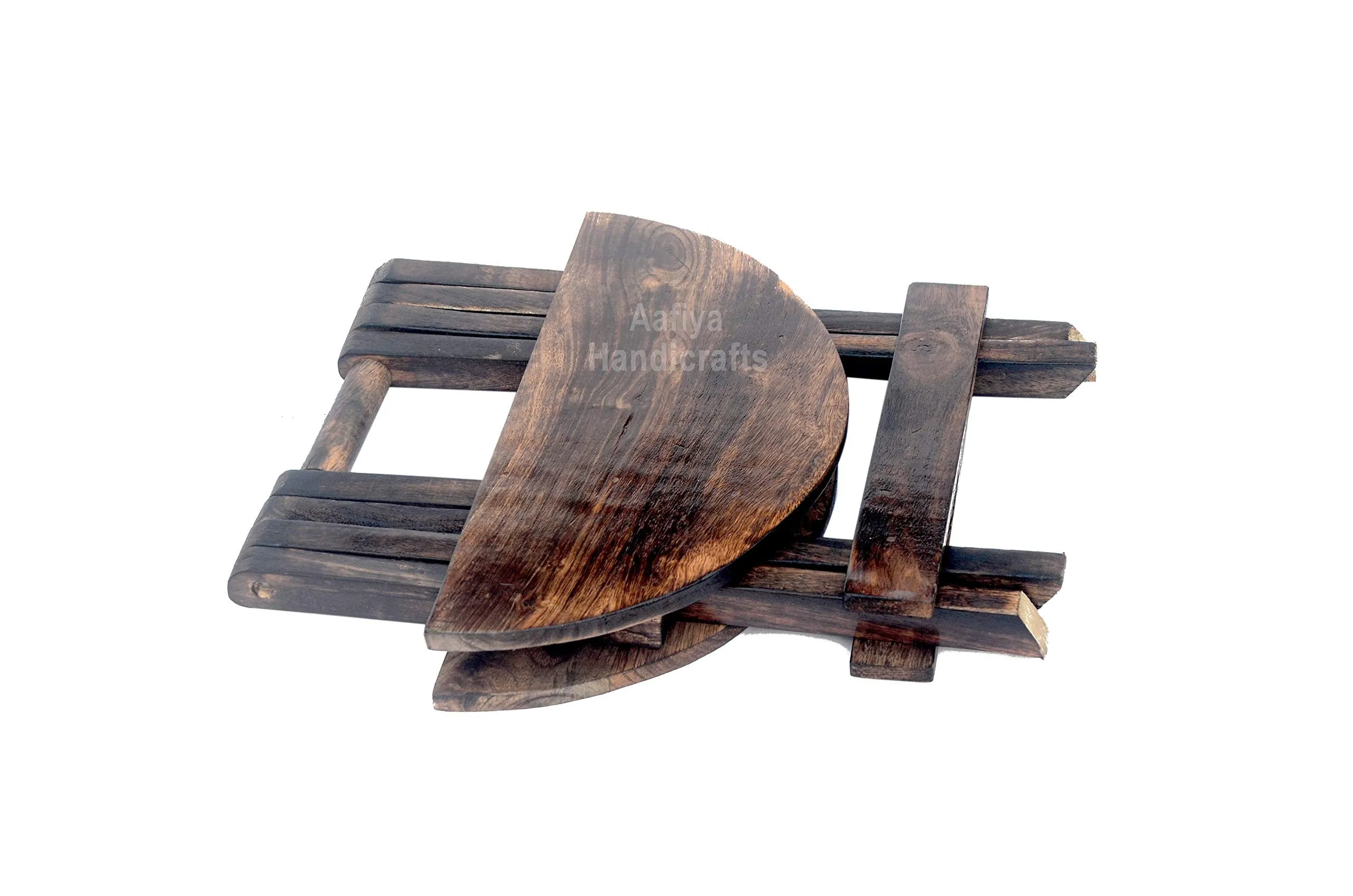 AAFIYA HANDICRAFTS® Beautiful Wooden Foldeble Side Table End Table for Kids (Small)