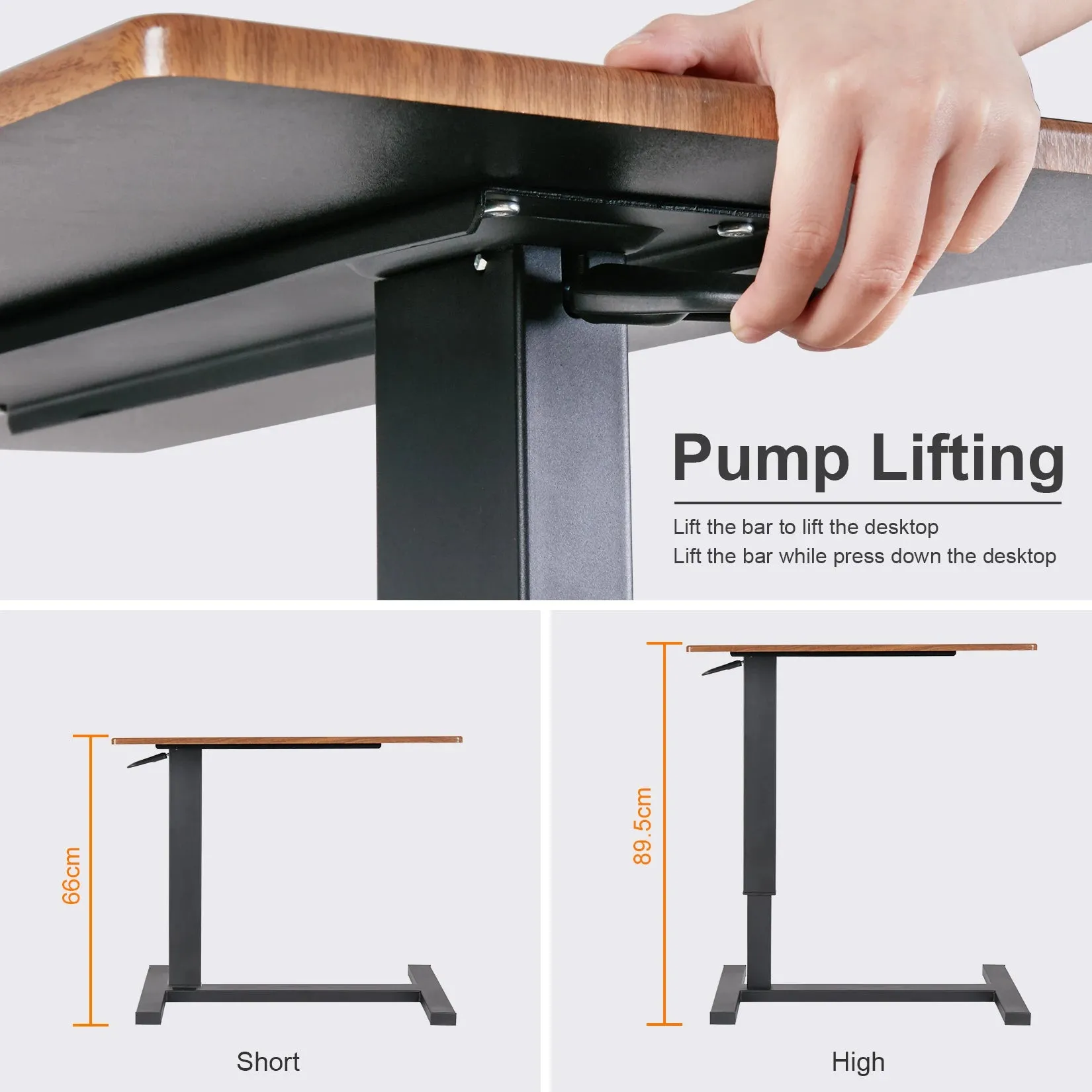 Adjustable Overbed Table For Medical Or Home Use