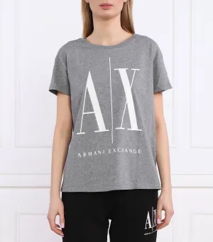 Armani Exchange Women Heather Grey Tshirt