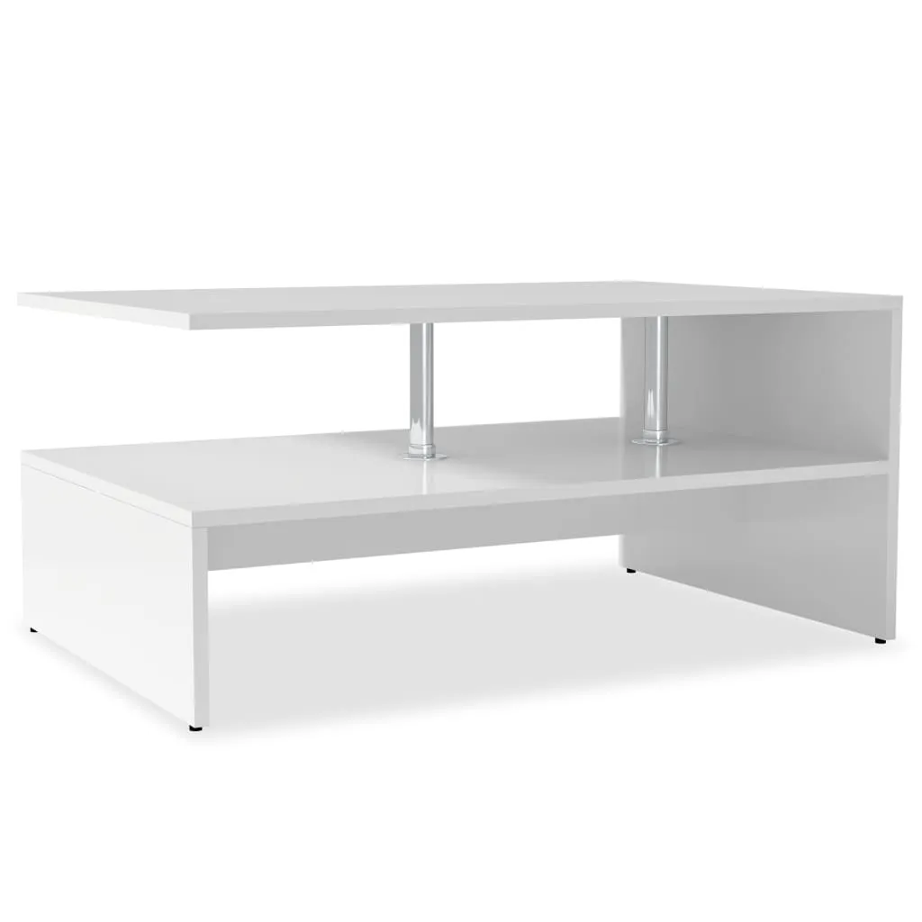 Coffee Table End Table Side Sofa Table with Storage Engineered Wood