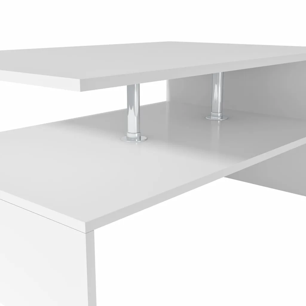 Coffee Table End Table Side Sofa Table with Storage Engineered Wood