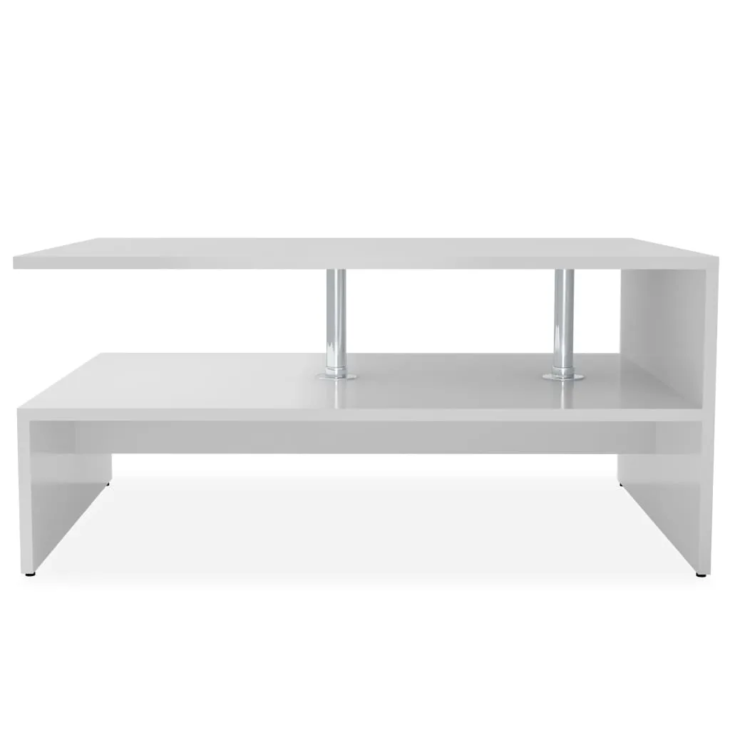 Coffee Table End Table Side Sofa Table with Storage Engineered Wood