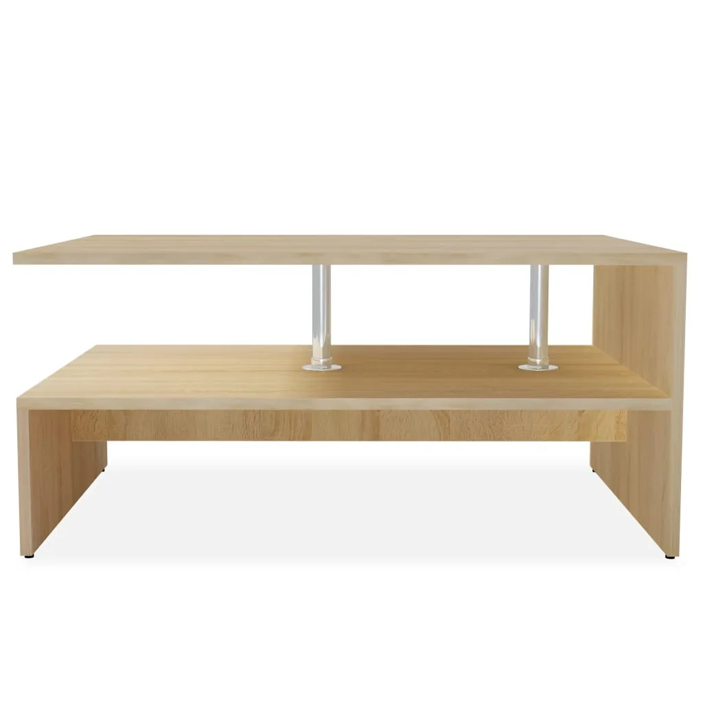 Coffee Table End Table Side Sofa Table with Storage Engineered Wood