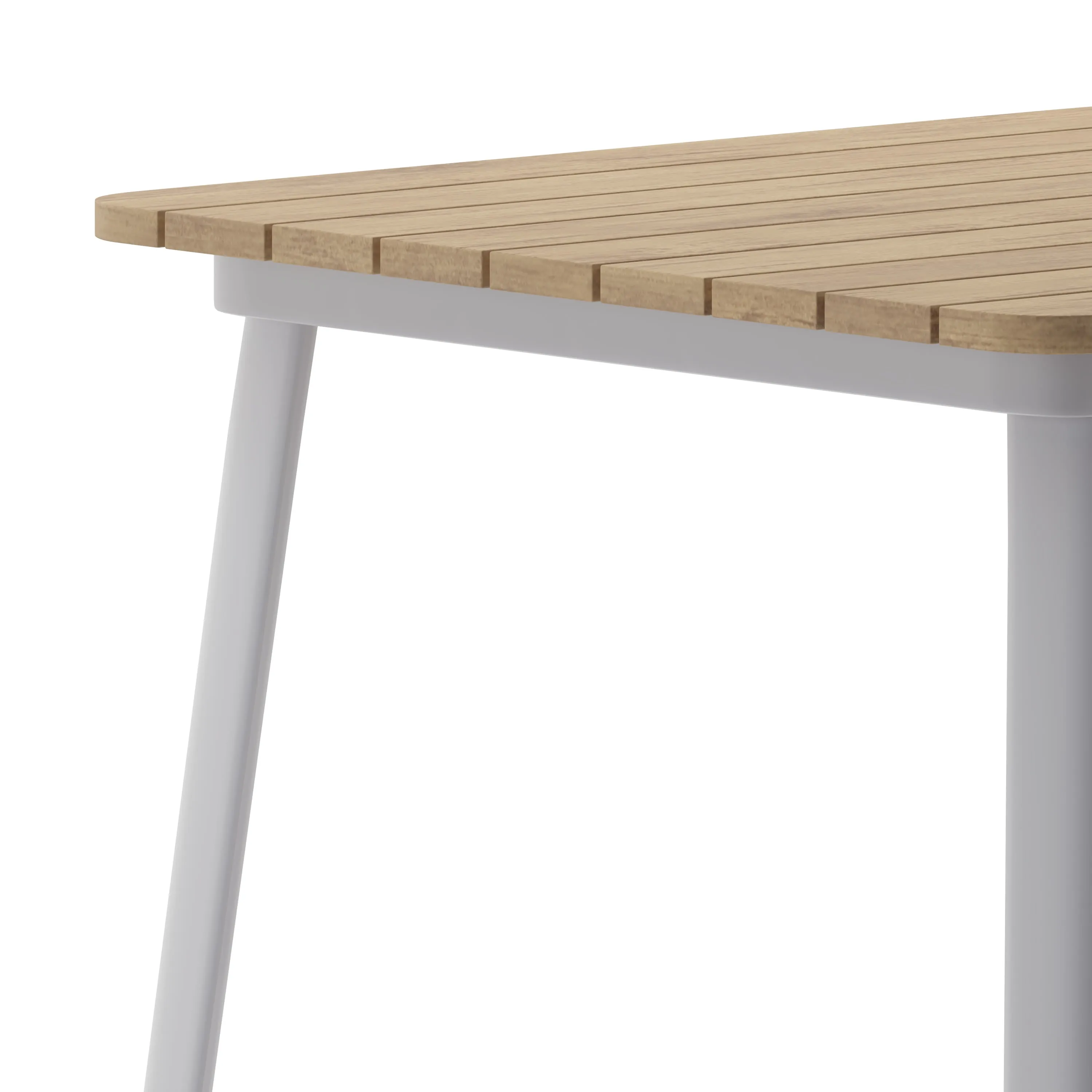 Declan Commercial Indoor/Outdoor Bar Top Table, 31.5" Square All Weather Poly Resin Top with Steel base
