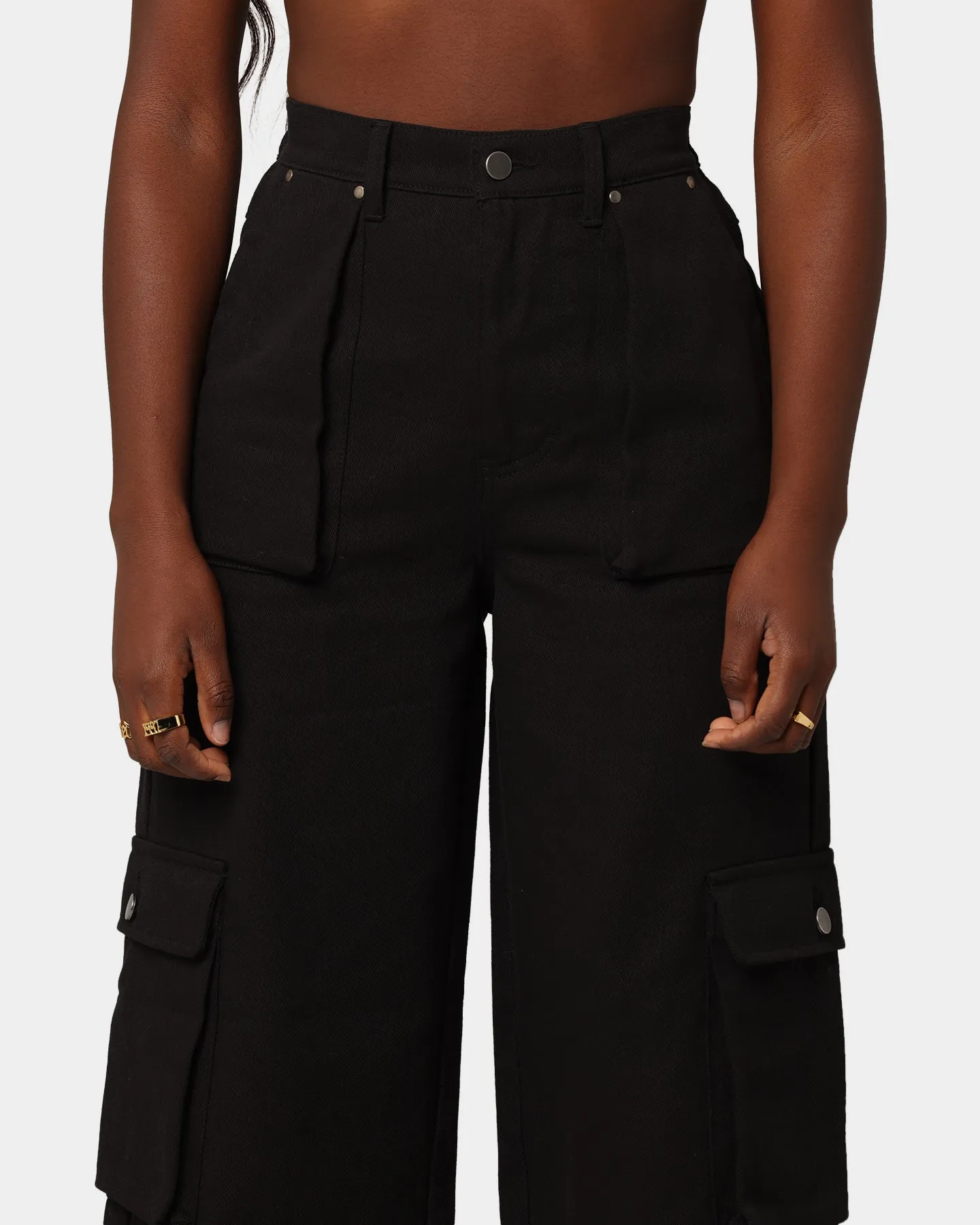 EN ES Women's Survival Wide Leg Pant Black