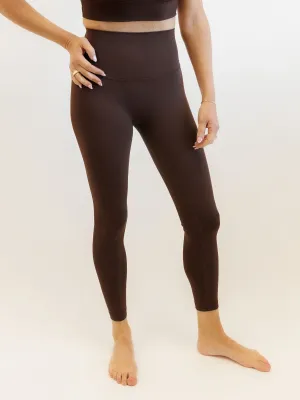 Espresso Brown "Mia" Luxe and Lift High Rise Leggings