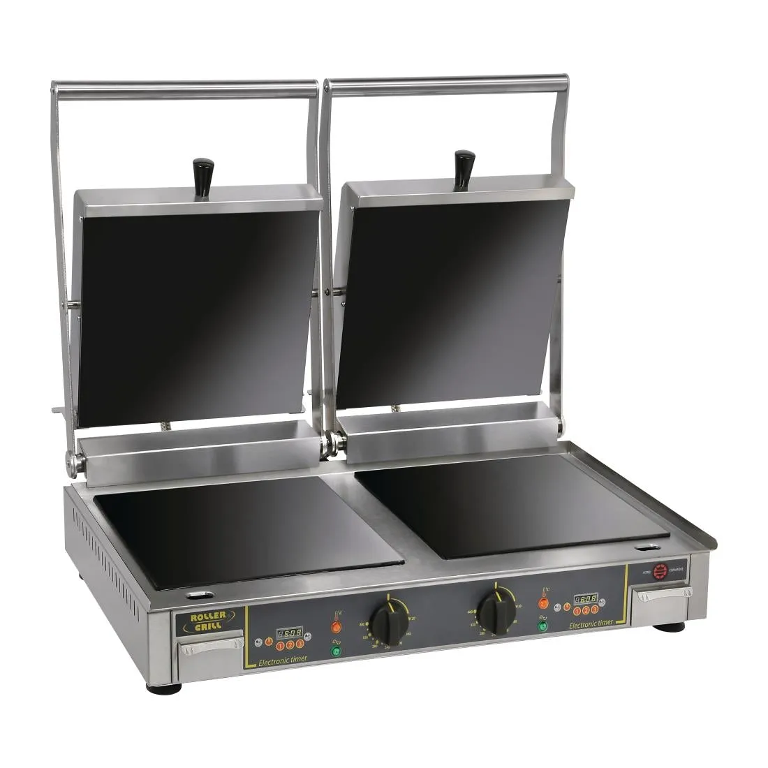 FE149 Roller Grill Premium VC DFT Double Ribbed Contact Grill
