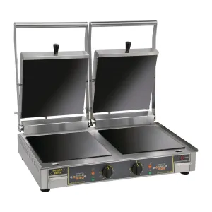 FE149 Roller Grill Premium VC DFT Double Ribbed Contact Grill