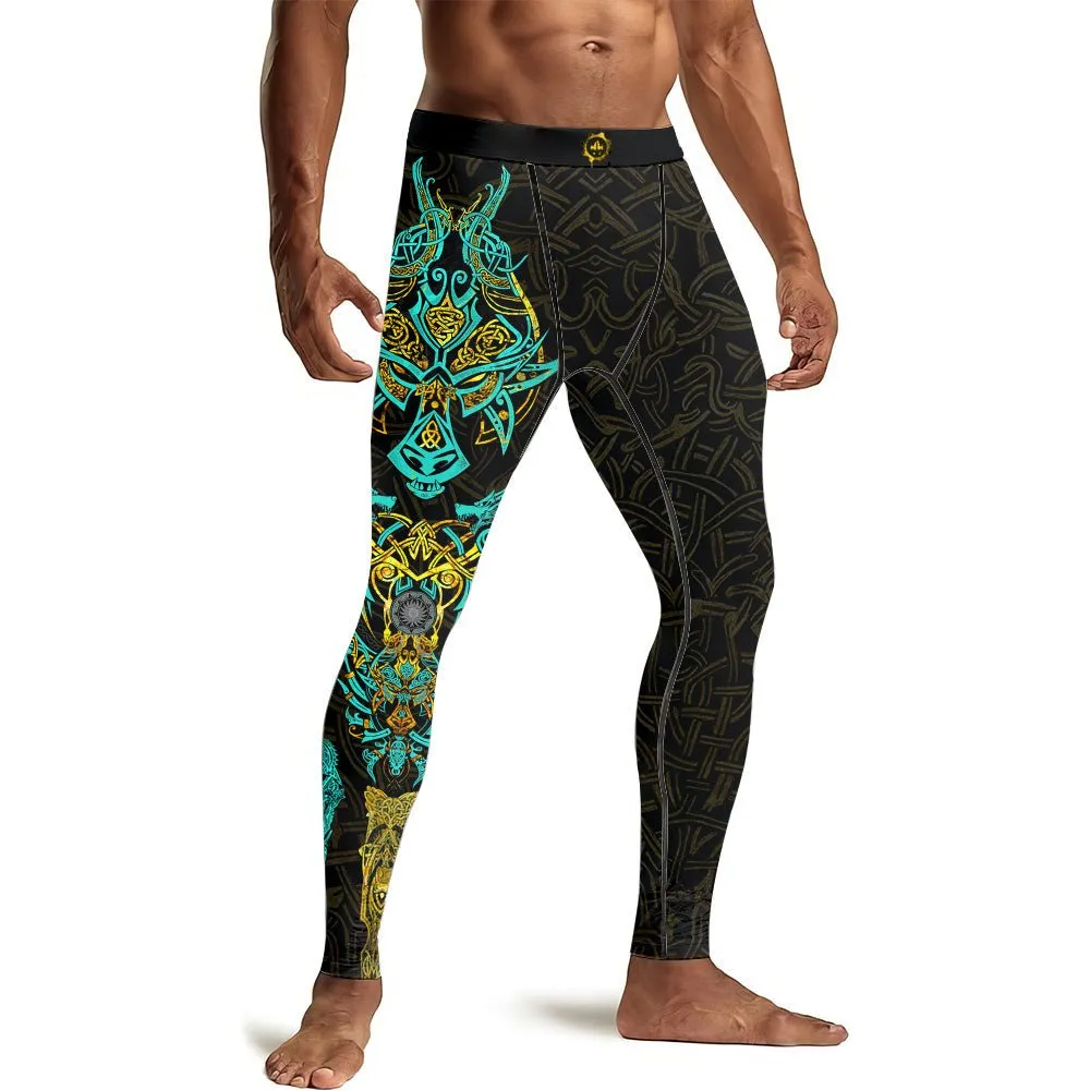 Fenrir Norse Wolf Men's Compression Leggings