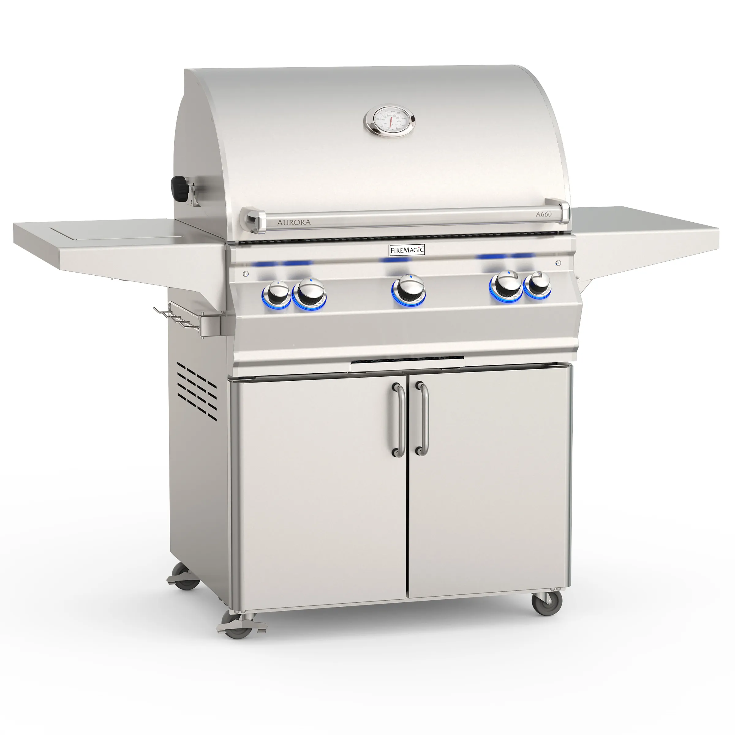 Fire Magic Aurora A660s 30-Inch Freestanding Grill w/ Backburner & Rotisserie Kit