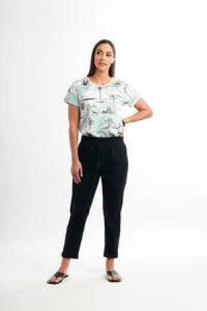 Foil Here Comes Summer Green Vacay Printed Pure Cotton Jersey T-Shirt