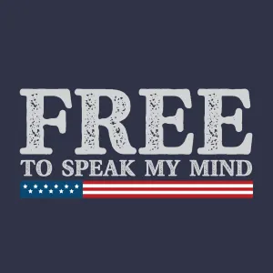 Free to speak my mind