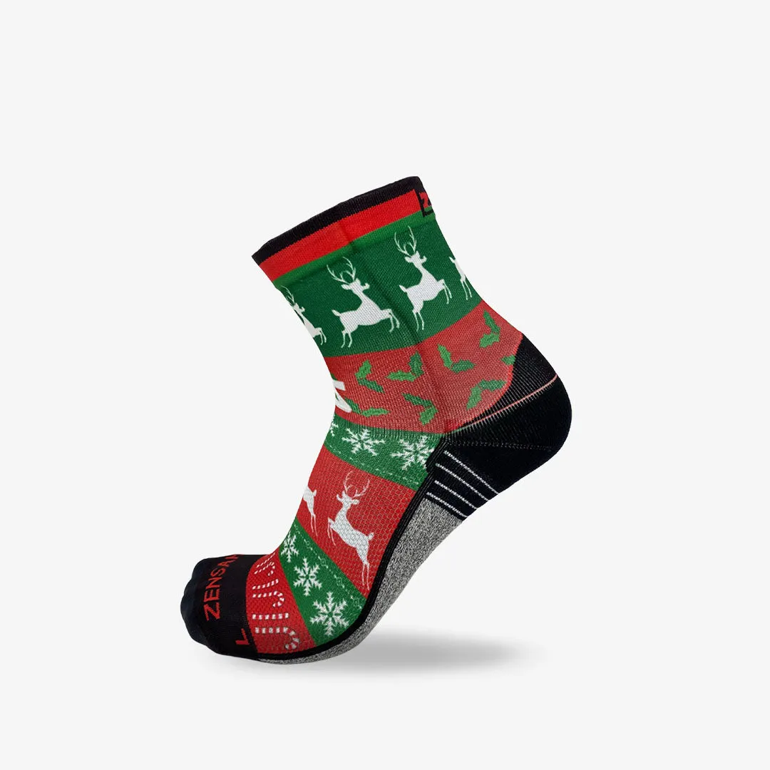 Funky Christmas Sweater Socks (Mini Crew)