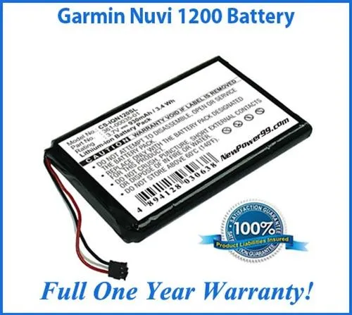 Garmin Nuvi 1200 Battery Replacement Kit with Tools, Video Instructions and Extended Life Battery
