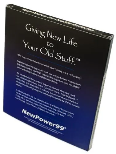 Garmin Nuvi 250 Battery Replacement Kit with Tools, Video Instructions and Extended Life Battery