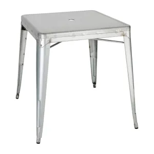 GC866 Bolero Bistro Galvanised Steel Square Table 668mm (Single)