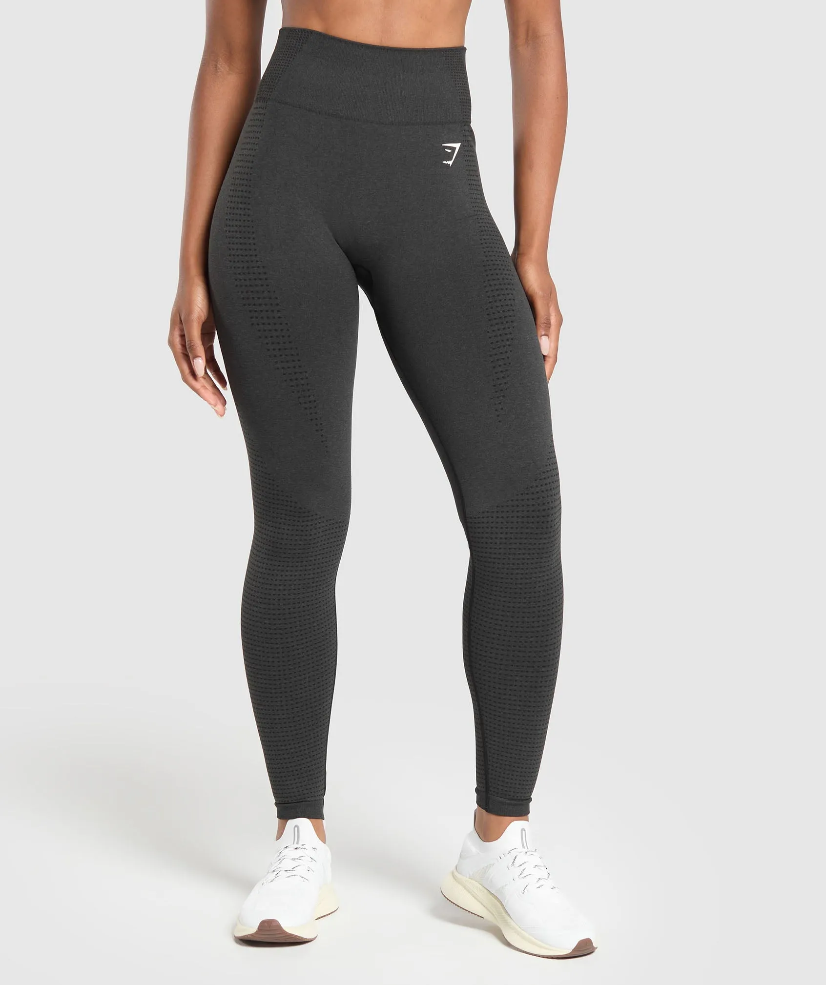 Gymshark Vital Seamless Tall Leggings - Black Marl