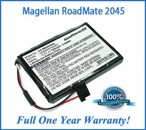 Magellan RoadMate 2045 Battery Replacement Kit with Tools, Video Instructions and Extended Life Battery