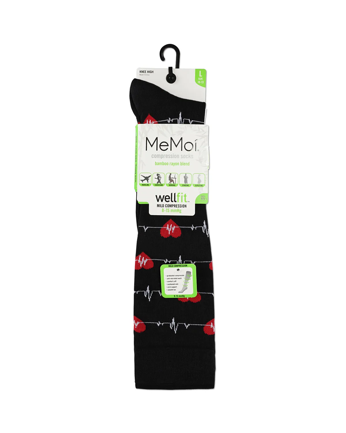 Men's Medical Bamboo Blend 8-15 mmHg Graduated Compression Socks