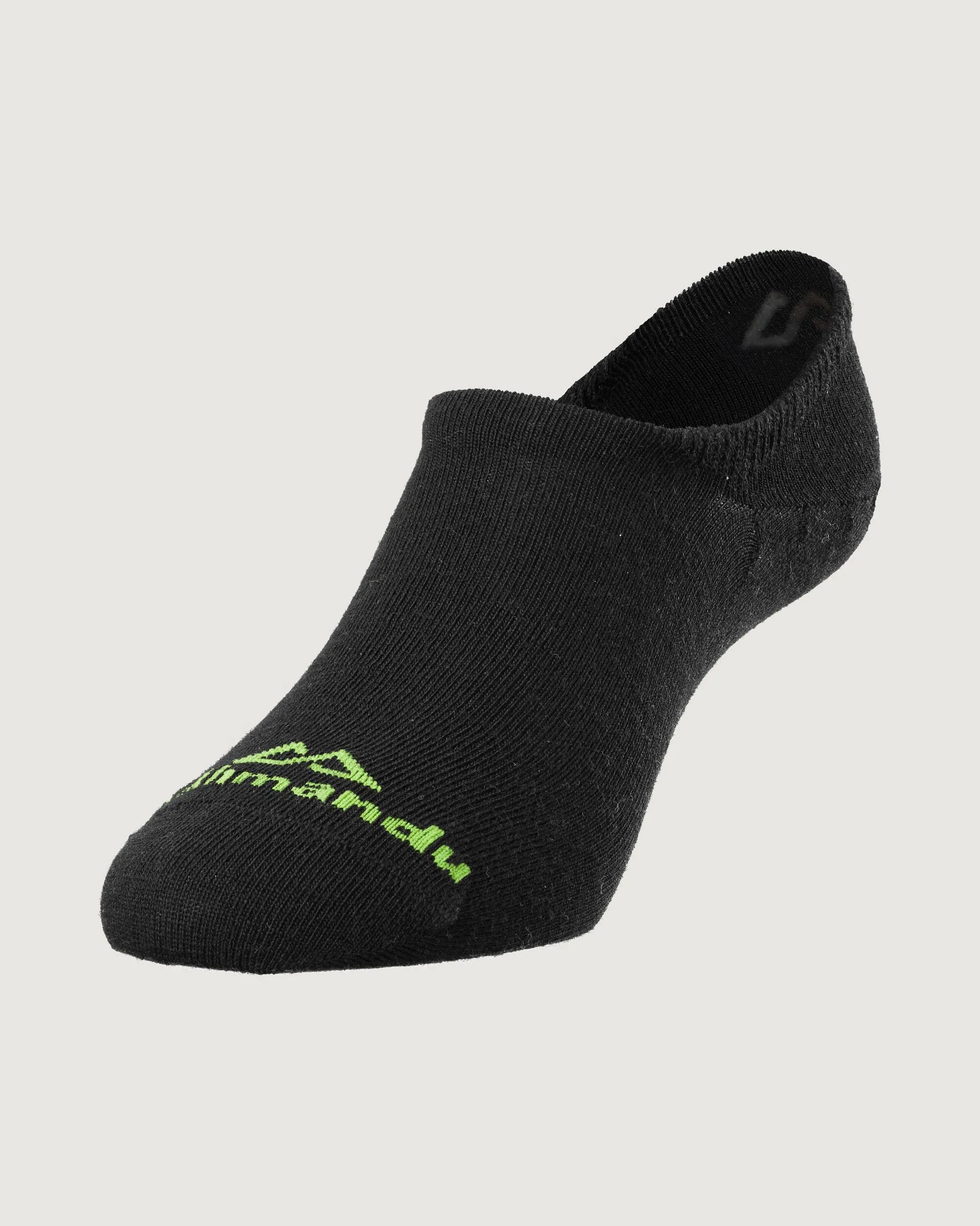Merino NoShow Socks - Black