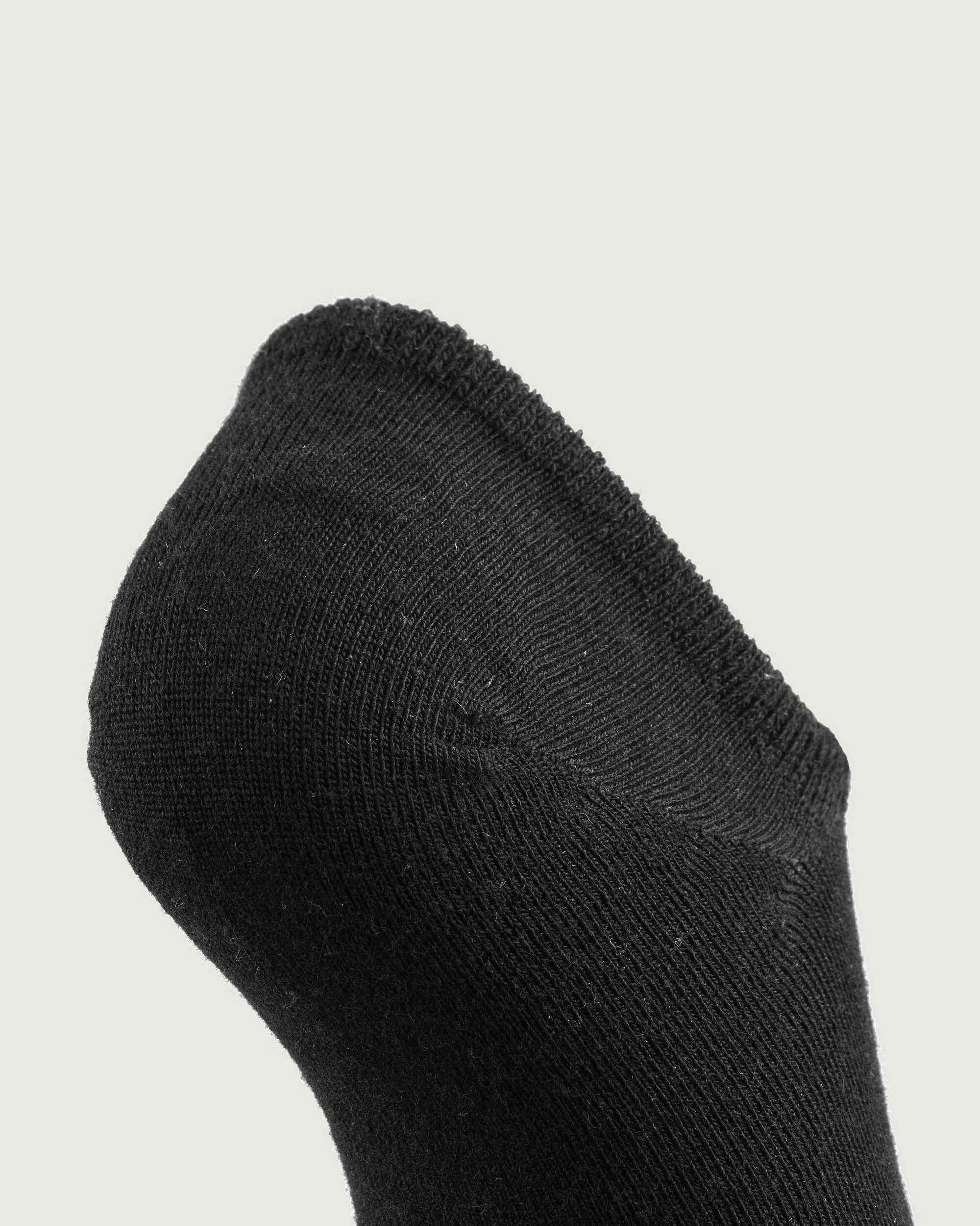 Merino NoShow Socks - Black