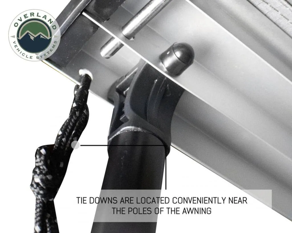 Overland Vehicle Systems Nomadic Awning 2.0 - 6.5' With Black Cover | Universal