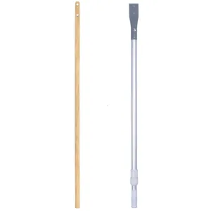 Pioneer Slow/Stop Paddle Extension Poles - Universal Fit, Durable Wood or Telescopic Aluminum Options, Enhance Traffic Control Visibility, Lightweight
