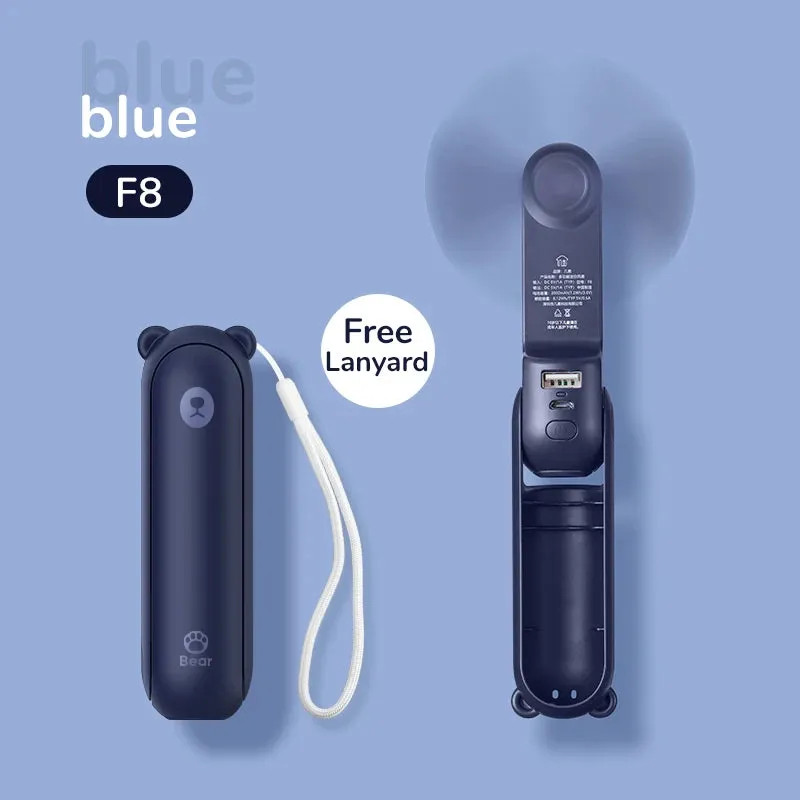 Portable Handheld Rechargeable USB Ventilador