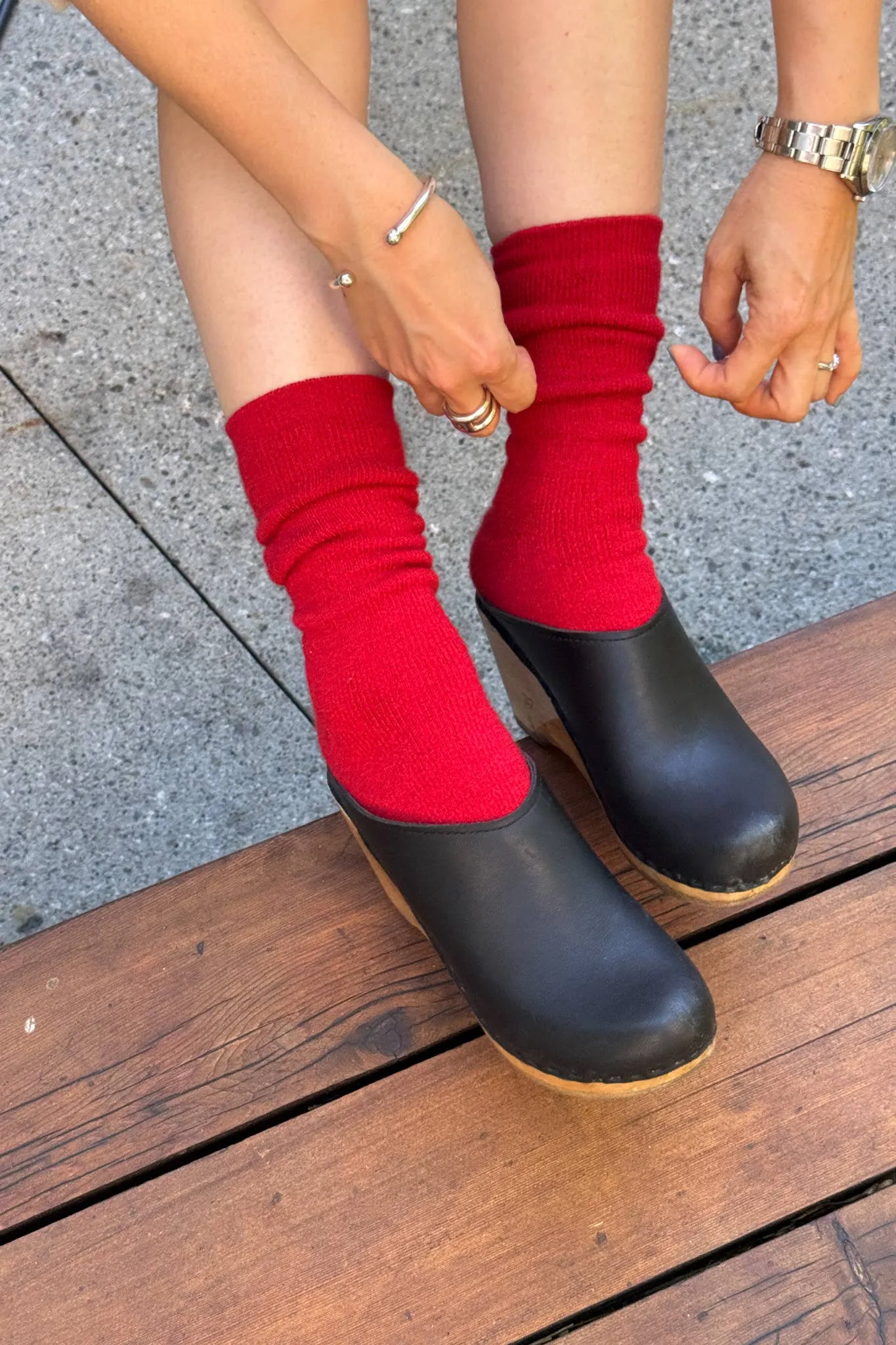 Red Camper Socks