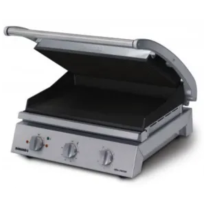 Roband Grill Station, 8 Slice Grill Station, Ribbed Top Plate and Smooth Bottom Plate, Non-Stick Coated, GSA810RT, 560x 490x220mm (Order in item)