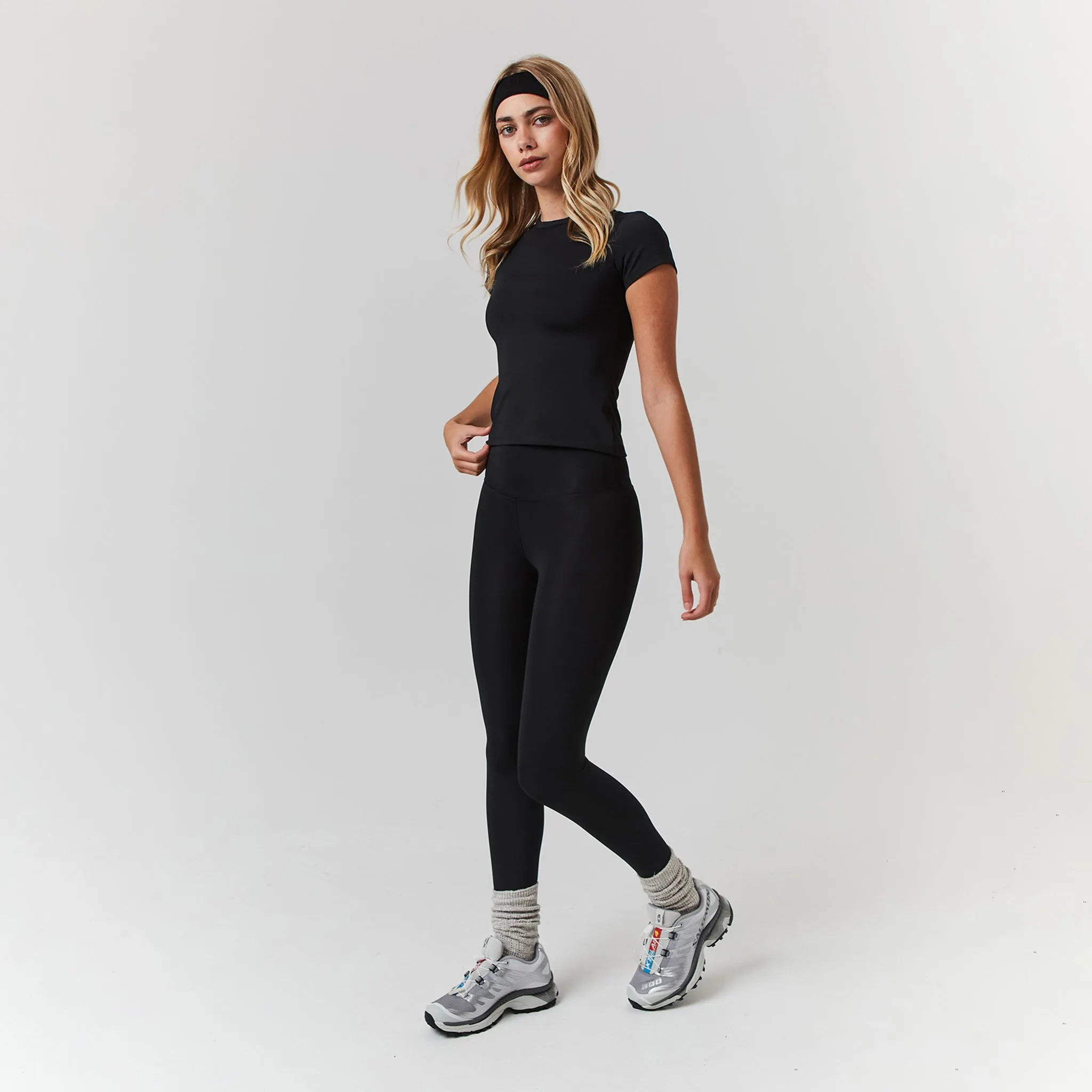 Second Skin Crop Top & Legging Set | Black