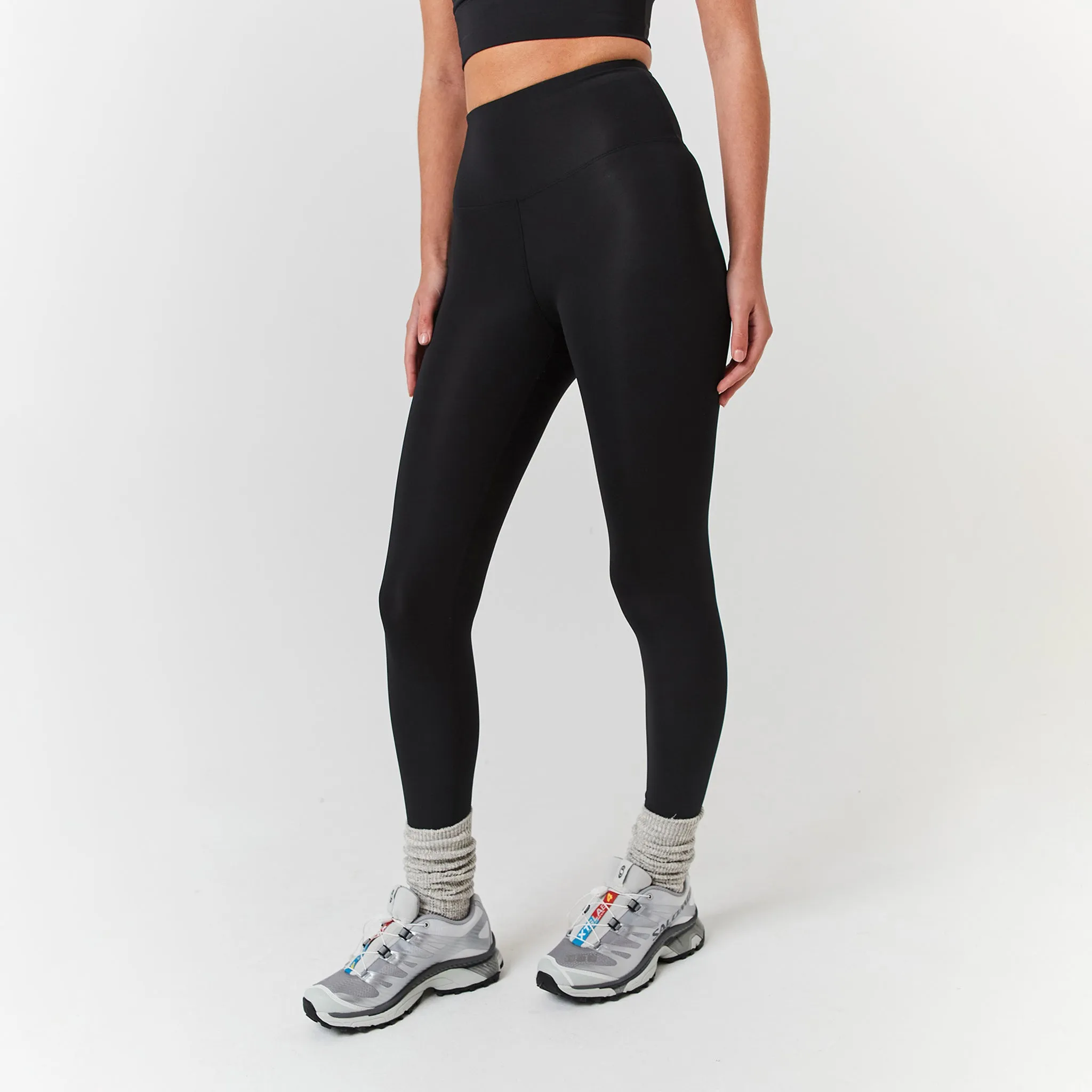 Second Skin Crop Top & Legging Set | Black