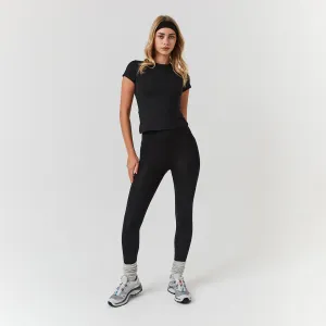 Second Skin Crop Top & Legging Set | Black