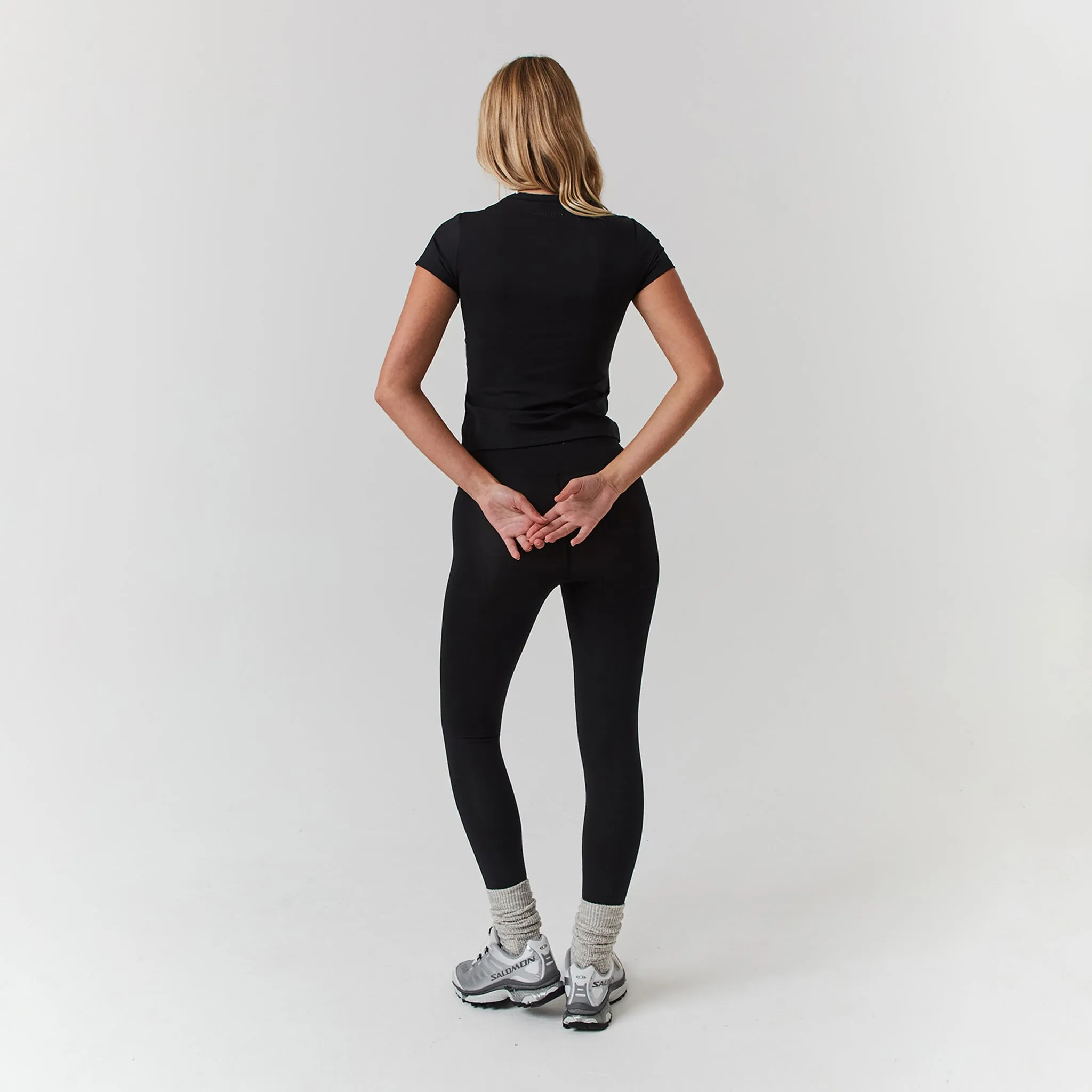 Second Skin Crop Top & Legging Set | Black