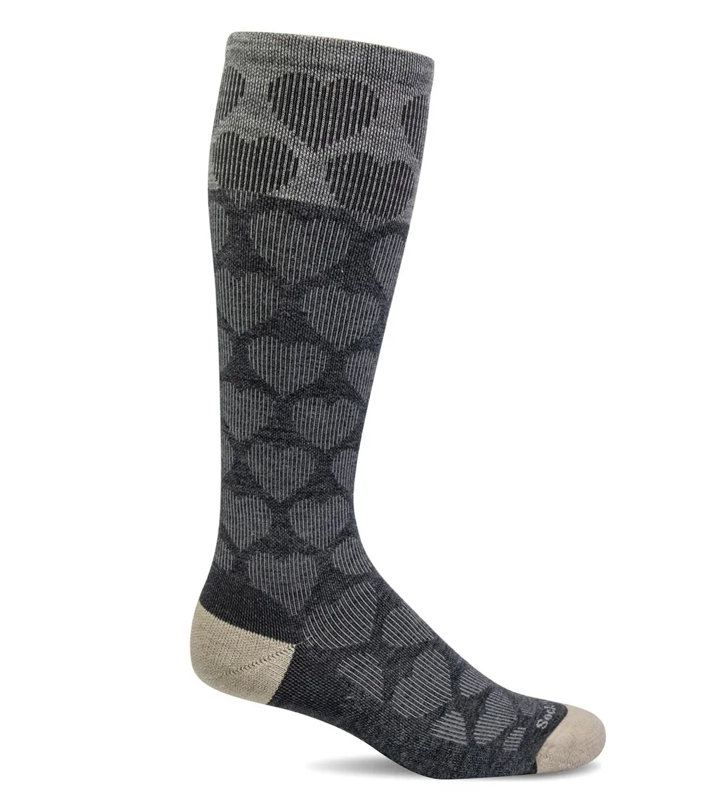 Sockwell Women's Heart Throb Compression Socks Charcoal