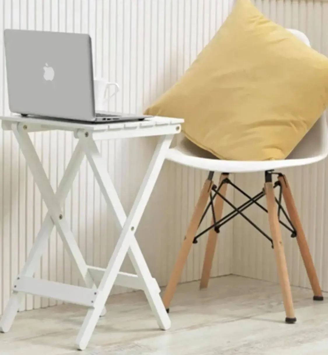 Solid Wooden Square Foldable Table Dining Study Balcony Indoor Outdoor