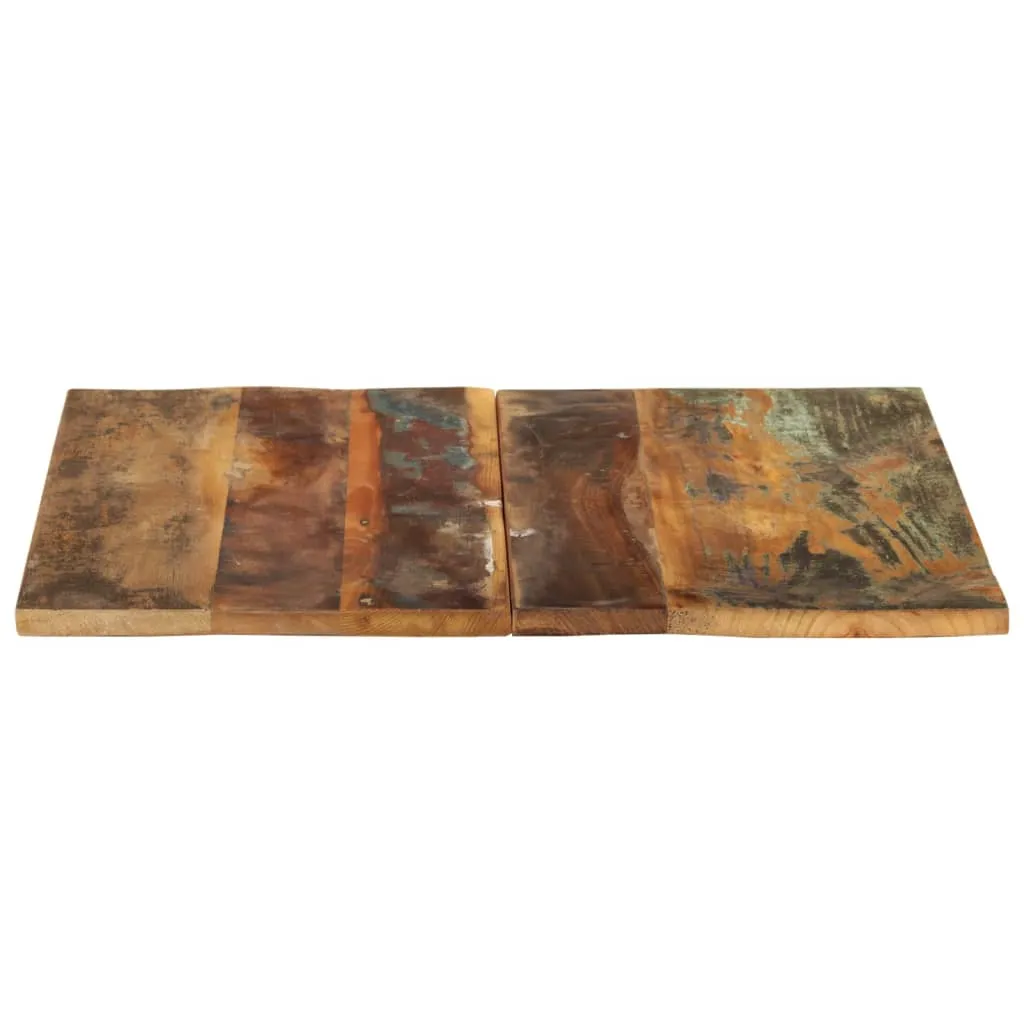 Square Table Top 60x60 cm 15-16 mm Solid Reclaimed Wood