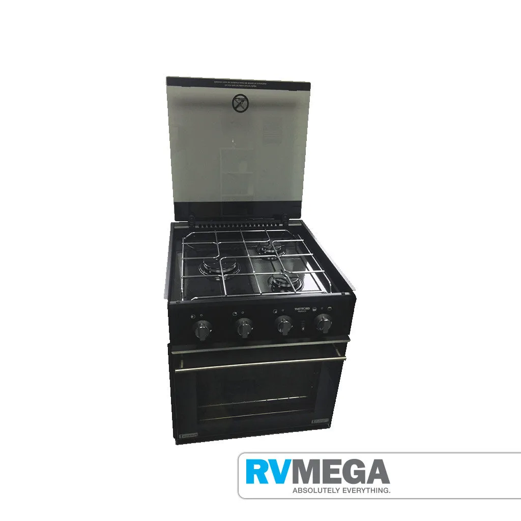 Thetford Triplex 3 Burner Hob with Grill/Oven Carbon Glass