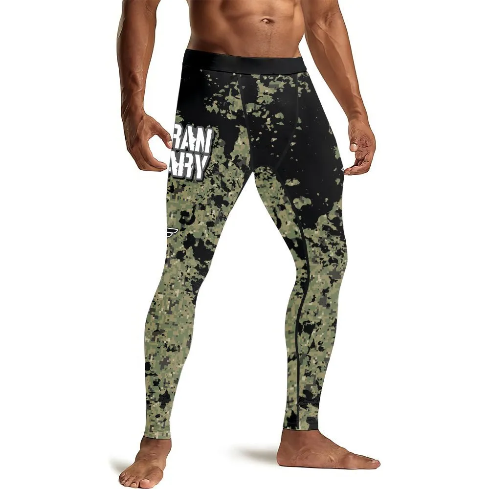 Veteran Coast Guard Camouflage Men's Compression Leggings