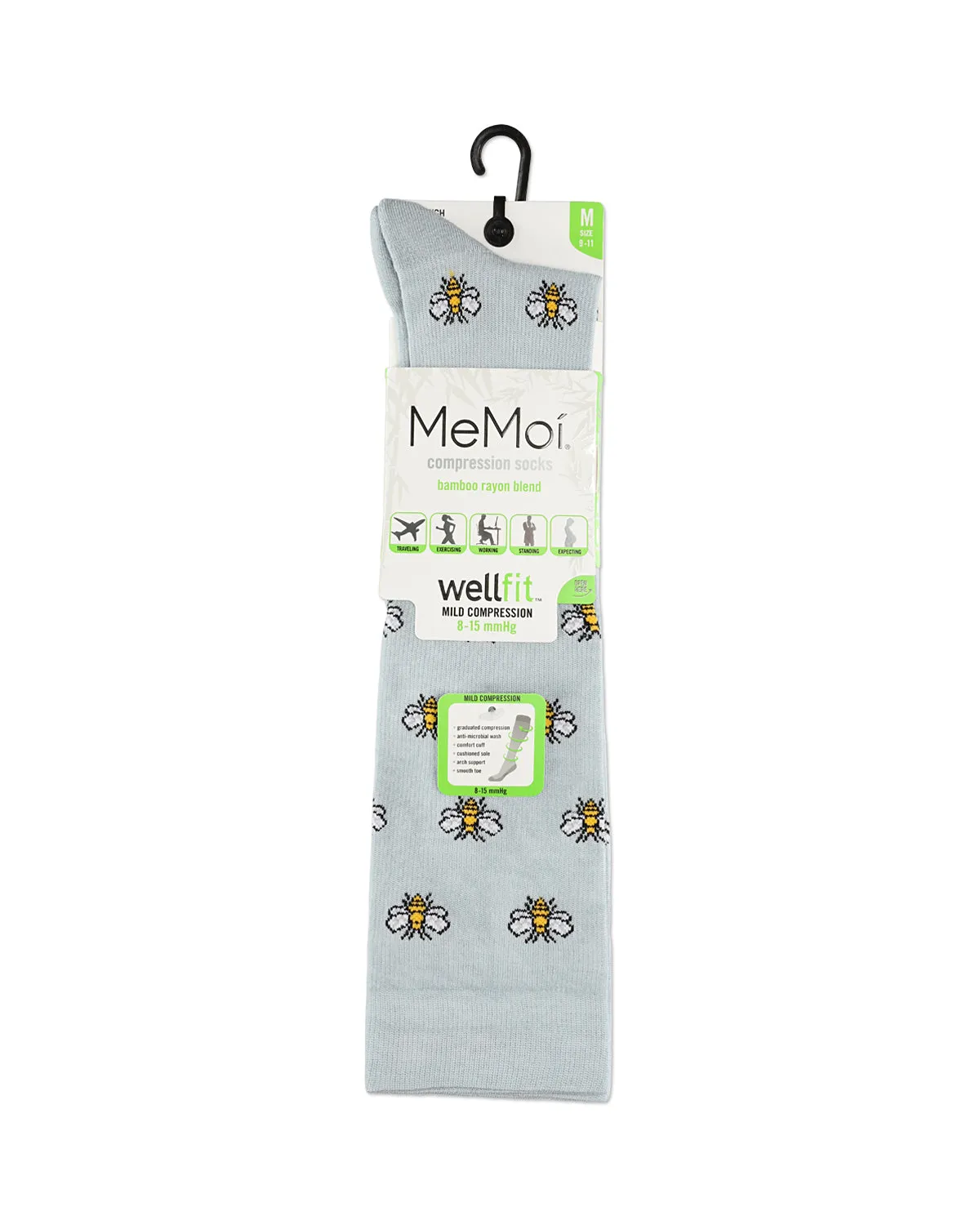 Women's Bees Bamboo Blend 8-15 MMHG Graduated Compression Socks