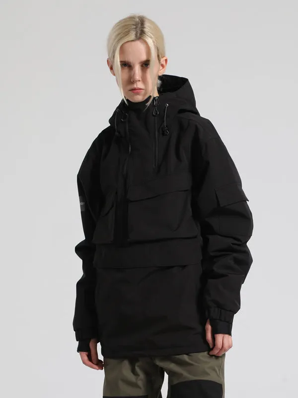 Women's Gsou Snow Winter Action Anorak Cargo Snowboard Jacket